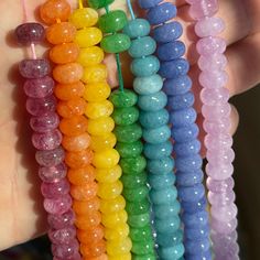 Rainbow 8mm Smooth Gemstone Rondelles 16 Strand - Etsy Happy Jar, Bottle Drawing, Diy Kandi, Beads Craft Jewelry, Preppy Jewelry, Beaded Necklace Designs, Rainbow Gemstones, Rainbow Jewelry, Girly Accessories