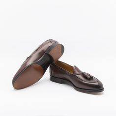 Burgundy antique calf tassel loafer with single leather sole. Fitting F, last 184. Made in England Timeless Tassel Loafers With Leather Sole For Galas, Leather Sole Tassel Loafers For Galas, Plain Toe Tassel Loafers With Leather Sole For Galas, Goodyear Welted Moc Toe Tassel Loafers For Galas, Timeless Tassel Loafers With Leather Sole, Timeless Tassel Loafers With Rubber Sole And Plain Toe, Timeless Tassel Loafers With Rubber Sole, Timeless Goodyear Welted Plain Toe Tassel Loafers, Timeless Tassel Loafers With Goodyear Welted Plain Toe