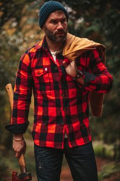 Red And Black Flannel, Buffalo Plaid Shirt, Estilo Country, Native American Tribes, Check Fabric, Create Something, Check Pattern, Flannel Shirt, Black Cotton