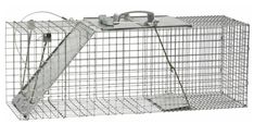 a large metal cage with two handles and one handle on each side, attached to the front of the cage