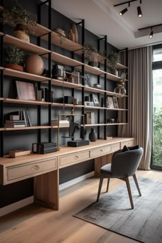 49 Sleek Japandi Home Office Designs: The Art of Minimalist Workspace Elegance Japandi Home Library, Japanese Inspired Office Design, Home Office Japandi Style, Japan Office Interior, Minimalist Office Space, Minimal Office Design