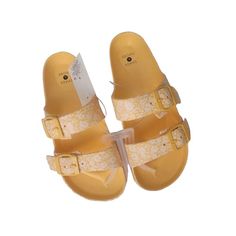 Women's Neida Eva Two Band Slide Sandals - Shade & Shore-Yellow Step Into Summer With Elegance And Comfort In The Women's Neida Eva Two Band Slide Sandals By Shade & Shore, Available In A Vibrant Yellow That Adds A Pop Of Color To Any Outfit. These Chic Sandals Are Designed With Two Bands For A Secure Fit And A Lightweight Eva Sole For All-Day Comfort. Whether You're Headed To The Beach Or Strolling Through The City, These Slide Sandals Are The Perfect Blend Of Style And Practicality. Ideal For Yellow Slip-on Sandals For Beach Season, Cheap Yellow Slip-on Sandals, Yellow Non-slip Slide Sandals, Yellow Non-slip Slide Flip Flops, Yellow Open Toe Sandals With Cork-bed Midsoles, Shades For Women, Chic Sandals, Faux Fur Slippers, Buckle Ankle Boots