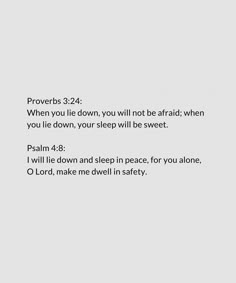 a white paper with the words provers 3 24 when you lie down, you will not be afraid when you lie down, your sleep will be sweet