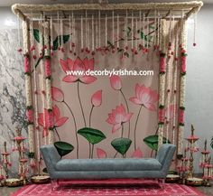 Indian Floral Decor, Birthday Room Decorations, Destination Wedding Decor, Housewarming Decorations