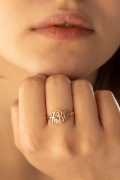 We creating this handmade monogram ring you see mother using 925 sterling silver and 14k gold. It is the perfect accessory that will suit your shine or make it feel special. It will be a unique gift that will add meaning to your precious days such as graduations, birthdays, mother's days, wedding events.If you like the personalized jewelry we have created for you, you can look at we other designs here:https://www.etsy.com/shop/DaintyPersonalizedCoCheck out our social media @daintypersonalized an Add Meaning, Graduation Rings, Silver Monogram, Letter Ring, Monogram Ring, Personalized Ring, Gold Signet Ring, Graduation Gifts For Her, Initial Ring