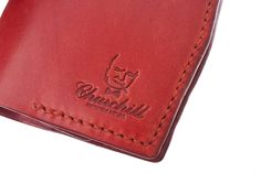 "This is 100% handmade wallet. Hand-cut, hand stitch, hand polished and dyed by hand edge no other automatics. We use only the highest quality materials: veg-tanned Italian leather, waxed cotton thread. This wallet is perfect as a gift or personal purchase. This product is suitable for all men and women. This unisex. Bi-fold wallet Features: - 2 flap for easy access to cards - 1 pocket for coins closure with button - big pocket for money (for the most popular currencies of the world) Size: (appr Wallet With Coin Pocket, Handmade Wallet, Brown Leather Backpack, Red Wallet, Handmade Wallets, Leather Rucksack, Hand Stitch, Leather Frames, Big Pocket