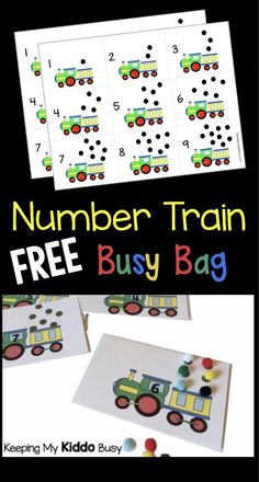 the number train busy bag for kids to use