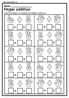 a printable worksheet for children to practice addition skills