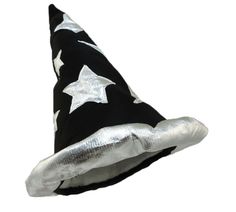 Celestial Wizard Hat Made Of 100% Padded Polyester To Keep Its Shape Stands A Full 16" High With A 2" Silver Rolled Brim Lined For A Wickedly Comfortable Fit One Size Fits Most Adults - Up To 24" Put Some Magic Into Your Costume With This Plush Wizard Hat. You Will Have Everyone Under Your Spell When You Arrive At The Party Wearing This Astonishing Hat. It's Ideal For Themed Parties, Theatrical Performances, Events Or Halloween. Black Festival Costume Hats And Headpieces, Celestial Wizard, Crystals And Tarot, Greek Deities, Wizard Hat, Under Your Spell, Classic Monsters, Metal Detecting, Hat Stands