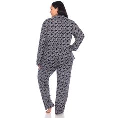 Sweet dreams start with cute pajamas this long sleeve top & pants matching pajama set is great for comfortably lounging on lazy weekends or getting ready for a night out. Features: material is 95 percent polyester and 5 percent spandex, 2 piece set, long sleeve, button down, with collar. Available in both missy and plus size. Casual Long Sleeve Sleepwear For Bedtime, Comfortable Long Sleeve Sleepwear, Casual Long Sleeve Sleepwear For Sleepover, Comfortable Long Sleeve Sleepwear For Pajama Party, Comfortable Long Sleeve Sleepwear For Relaxation, Comfy Long Sleeve Sleepwear With Relaxed Fit, Comfy Long Sleeve Relaxed Fit Sleepwear, Long Sleeve Relaxed Fit Sleepwear, Comfy Long Sleeve Sleepwear For Relaxation