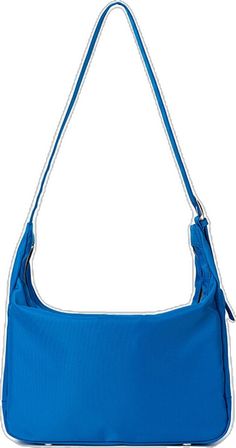 Trendy Blue Baguette Shoulder Bag, Trendy Blue Shoulder Baguette Bag, Modern Blue Rectangular Baguette Bag, Blue Rectangular Baguette Bag For Shopping, Trendy Blue Satchel Baguette Bag, Blue Rectangular Baguette Bag With Large Capacity, Trendy Blue Crossbody Baguette Bag, Blue Rectangular Baguette Bag With Adjustable Strap, Blue Baguette Satchel Bag With Detachable Strap