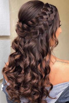 Down Hairstyles For Long Hair, Half Up Half Down Hair Prom, 2024 Prom, Hairstyle Inspiration, Prom Hairstyles For Long Hair, Trending Hairstyles