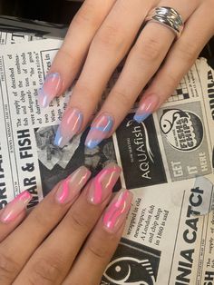 Matching Bff Nail Ideas, Bff Acrylic Nails, Matching Summer Nails With Best Friend, Matching Nails With Bff Summer, Bff Nail Ideas, Matching Nails With Best Friend Y2k, Nails To Get With Your Best Friend, Best Friend Nail Ideas Matching