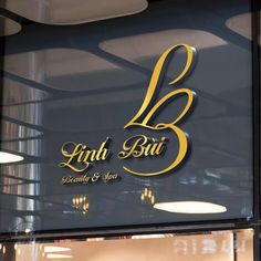 the glass sign for lind bui's restaurant and bar in new york city