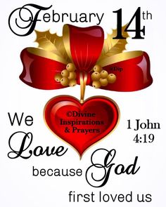 a poster with the words we love god and an image of a heart