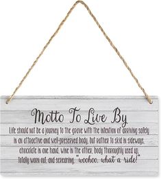 Amazon.com: Wood Sign Motto To Live By Sign Funny Hanging Wood Wall Decor Inspirational Home Farmhouse Kitchen Cafe Decoration 12X6 In : Home & Kitchen Cafe Decoration, Mottos To Live By, Kitchen Cafe, Wood Wall Decor, Funny Signs, Cafe Decor, Craft Fairs, Wood Sign, Farmhouse Kitchen