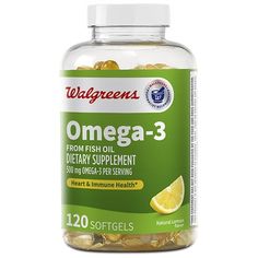 Omega-3 Dietary Supplement Heart and Immune Health Made in CANADA Omega 3 Foods, 3 Fish, Gummy Vitamins, Immune Health, Fish Oil, Vitamins & Supplements, Brain Health, Pharmacist, Nutrition Recipes