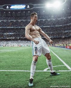 a man standing on top of a soccer field