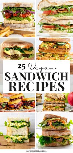 25 vegan sandwich recipes that you can make at home