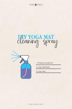 Looking for a cheapnatural way to clean your yoga matTry this easy DIY cleaning sprayTo a glass spray bottleadd1~20 drops of essential oil(s21/4 cup witch hazel (or distilled white vinegar33/4 cup water If you try thislet us know which essential oil(syou usedYogaInstructor JesusAndYoga Yoga YogaTips DailyYoga BeginnerYoga YogaInspiration YogaForBeginngers WellnessAndHealth DIY EssentialOils NaturalCleaning Diy Yoga Mat Cleaner, Diy Yoga Mat, Yoga Class Themes, Diy Cleaning Spray, Yoga Thoughts, Diy Yoga, Yoga Themes, Yoga Studio Design