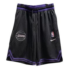 Nike NBA Dry Fit LA Lakers DNA Shorts 'Black' DZ3687-010 Casual Black Athletic Shorts For Basketball, Sporty Black Bottoms For Basketball, Nike Sportswear Bottoms For Basketball, Nike Sporty Basketball Bottoms, Black Athletic Shorts For Basketball Season, Black Sportswear Bottoms For Basketball, Nike Casual Basketball Athletic Shorts, Black Sporty Basketball Bottoms, Lakers Shorts