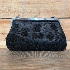 Nwot Vintage Black Evening Purse. Black Small Purse, Evening Purse, Small Purse, Wristlets, Vintage Black, Clutches, Bag Lady, Purse, Women Shopping