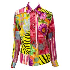 Luxury Gucci Blouse For Women, Gucci Evening Long Sleeve Tops, Elegant Gucci Button-up Shirt, Gucci Cotton Button-up Tops, Spring Fitted Gucci Shirt, Formal Gucci Button-up Tops, Gucci Blouse, Silk Patchwork, Laetitia Casta