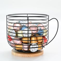 PRICES MAY VARY. 【Extra-Large Capacity】: Our coffee pod storage rack boasts a generous design, measuring 7.2" x 7.2" x 6.7", providing ample space to store enough coffee pods for an entire week. No more constant refilling, saving you time and hassle. 【Declutter Your Countertop】: Say goodbye to coffee pod clutter on your countertop. Our coffee pod organizer helps you keep your kitchen neat and organized, creating a clean and tidy look. 【Versatile for Any Setting】: This coffee pod holder is suitab Coffee Bar Accessories, Pod Storage, K Cup Holders, Coffee Pod Storage, Coffee Pod Holder, Countertop Organizer, K Cups, Coffee Enthusiast, Coffee Pods