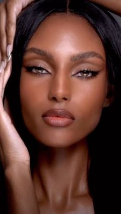 Dark Femme Black Woman, Chocolate Makeup Looks, Sydney J Harper, Actor Photoshoot, Black Bridal Makeup, Mysterious Eyes, Makeup 2024, 90s Makeup Look, Makeup Brown