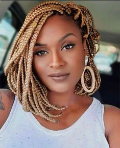 Fake Hair Braids, Short Bob Braids, Pixie Braids, Black Box Braids, Bob Braids Hairstyles, Medium Box Braids, Short Box Braids, Bob Braids