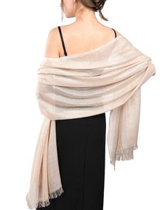 PRICES MAY VARY. Excellent durablity:Our shawls are made of skin-friendly 100% Polyester,fabric is woven very precisely and won't fall apart easily,if you plan to wear necklaces,earrings or other jewelry,don't worry about them getting stuck. Glitter shawl:This elegant shawl that no sequins to worry about coming off,bright yarn holds well and gives parkle.Soft and beautiful shimmer perfect accent piece to round out your outfit. Vibrant colors:Womens shawls and wraps match the color you need perfe Wedding Shawls And Wraps Fall, Formal Wraps And Shawls, Gold Shawl For Wedding And Festive Occasions, Elegant Beige Festive Shawl, Festive Beige Shawl For Wedding, Champagne Bridesmaid Dresses With Fur Shawl, Elegant Sheer Wedding Shawl, Formal Wrap, Clutch Outfit