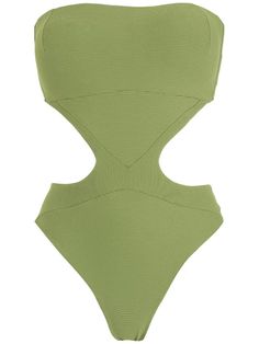 cutout swimsuit Outfit Template, Swimsuit Green, Cutout Swimsuit, Green Swimsuit, Fabric Colour, Cut Out Swimsuits, Swimwear Bottoms, Beach Wears, Beach Wear