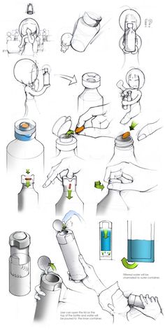 an image of various types of hand sanitizers in different stages of development and operation