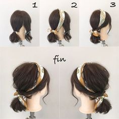 Hair School, Professional Appearance, School Hairstyles, Penteado Cabelo Curto, Short Hair Styles Easy, Length Hair, Headband Hairstyles, Scarf Hairstyles