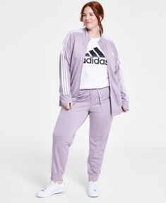 in stock Women Essentials, Female Images, Track Jacket, Track Jackets, Active Wear For Women, Classic Looks, Track Pants, Cotton T Shirt, Cotton Tshirt