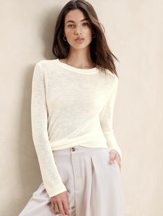 Pointelle Pullover Sweater | Banana Republic Factory Grey Cable Knit Sweater, Peplum Sweater, White Top Women, Closet Clothes, Arm Cuffs, Bodysuit Blouse, Merino Sweater, Printed Sleeveless Blouse, Turtleneck Shirt