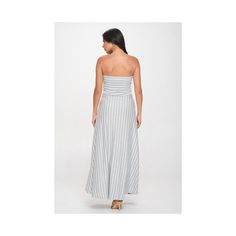 This Striped Tube Dress is a great summer staple. Whether you're brunching or at the beach, this casual maxi length dress is the perfect option for for all of your summer time plans! Made in USA. Material: 95% Rayon 5% Spandex. Machine washable. Tube Maxi Dress, Tube Maxi Dresses, Maxi Bodycon Dress, Ballet Dress, Sweater Dress Midi, Women Midi, Summer Staples, Tube Dress, Grey Stripes