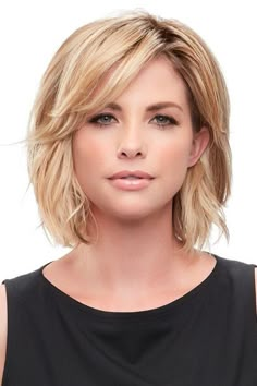 Essentially You Topper Hairpiece by Jon Renau Wigs Thick Hair Cuts, Medium Bob Hairstyles, Choppy Bob Hairstyles, Hair Topper, Short Hairstyles For Thick Hair, Bob Hairstyles For Fine Hair, Short Haircut, Trending Hairstyles, Hair Toppers