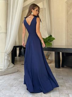 Women Party Dress, Split Long Dress, Semi Formal Dress, Split Dress, Women Party, Maxi Wrap Dress, Evening Attire, Evening Dresses Long, Party Dresses For Women