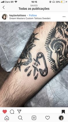 a person with a tattoo on their arm