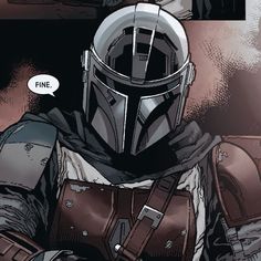 a comic panel with the caption boba fett