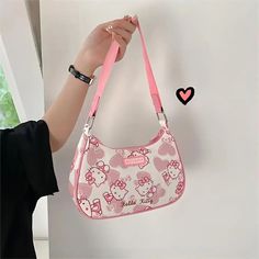 Kawaii Sanrio Bag Y2k Sanrio, Purses Handbag, Messenger Tote Bag, Sanrio Bag, Hello Kitty Y2k, Y2k Girls, 2000s Streetwear, Aesthetic Cottagecore, Kawaii Sanrio