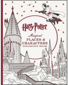 the harry potter coloring book is on display