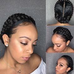 Halo Braid Hairstyles, Halo Braids, Halo Braid, Twisted Hair, Pretty Braids, Black Ponytail Hairstyles, Natural Hair Updo, Natural Hair Braids