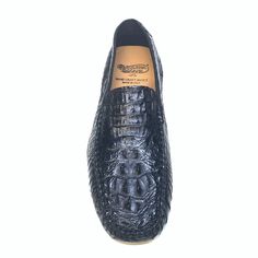 Calzoleria Toscana Black Hornback Crocodile Loafers - Dudes Boutique Luxury Crocodile Pattern Loafers With Round Toe, Black Leather Shoes With Alligator Pattern, Classic Black Crocodile Pattern Loafers, Black Crocodile Pattern Slip-on Loafers, Luxury Crocodile Pattern Slip-on Loafers, Luxury Leather Loafers With Crocodile Pattern, Luxury Black Crocodile Pattern Dress Shoes, Luxury Black Dress Shoes With Crocodile Pattern, Crocodile Loafers