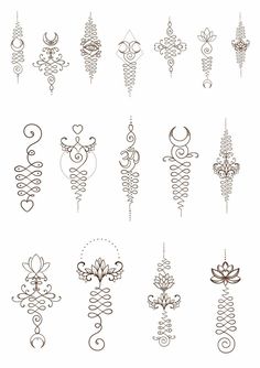 an assortment of tattoo designs on a white background stock photo, images and royalty illustrations