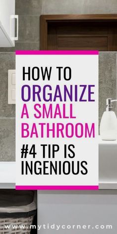 small bathroom ideas Organize Under Bathroom Sink, Organize A Small Bathroom, Small Bathroom Organization Ideas, Easy Bathroom Organization, Under Bathroom Sink, Bathroom Organization Ideas, Bathroom Under Sink, Bathroom Organization Hacks, Bathroom Sink Organization