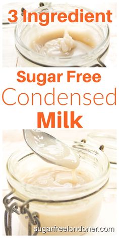 three ingredient sugar free condensed milk