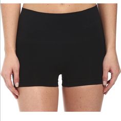 Nwt Size S Spanx Everyday Shaping Panties Boyshorts - Comfy Shaping, Mid-Rise Trendy Boxer For Women Black Seamless Short Length Boxer Briefs, Black Seamless Short Boxer Briefs, Black Boxer Briefs With Built-in Shorts For Loungewear, Black Seamless Shorts For Loungewear, Loungewear Above Knee Shorts, Black Stretch High-waisted Pajama Shorts, Fitted Black Pajama Shorts, Workout Shapewear Shorts, High-waisted Shapewear Shorts