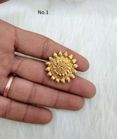 *Adjustable Gold finger rings big Round. *Light in weight. Adjustable Round Flower Ring For Wedding, Ring Finger Rings, Bridal Indian Jewelry, Wedding Ring Hand, Rings Big, Indian Ring, Bridal Indian, Indian Rings, Gold Finger Rings